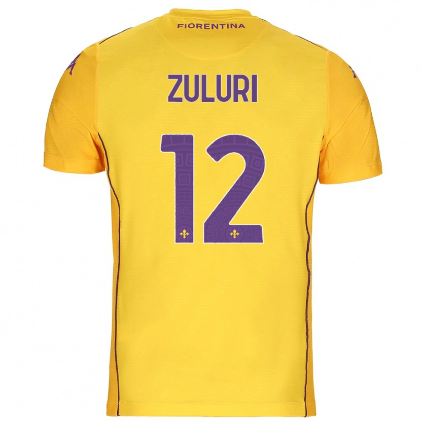 Danxen Mulher Athena Zuluri #12 Laranja Amarelo Roxo Camisola Guarda-Redes 2025/26 Camisa Brasil
