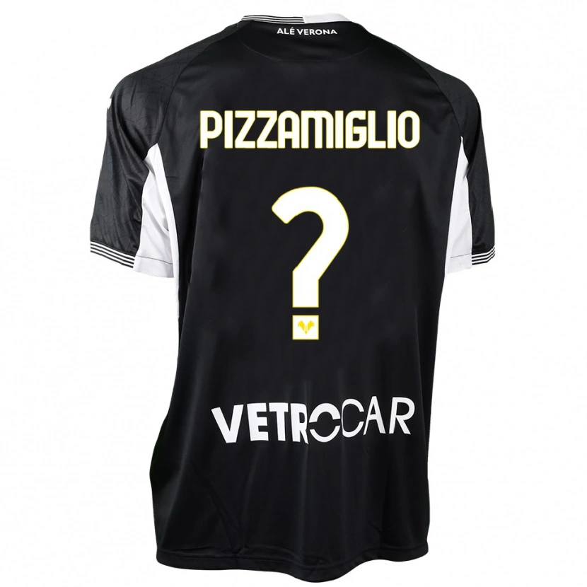 Danxen Mulher Gianmaria Pizzamiglio #0 Preto Branco Camisola Guarda-Redes 2025/26 Camisa Brasil
