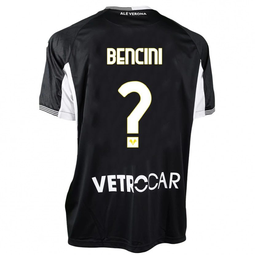 Danxen Mulher Mattia Bencini #0 Preto Branco Camisola Guarda-Redes 2025/26 Camisa Brasil