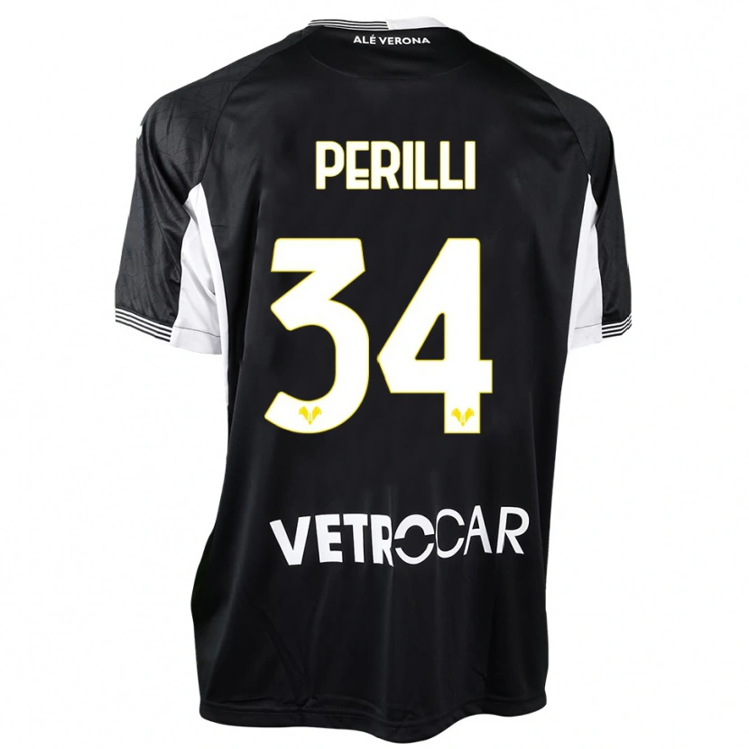 Danxen Mulher Simone Perilli #34 Preto Branco Camisola Guarda-Redes 2025/26 Camisa Brasil