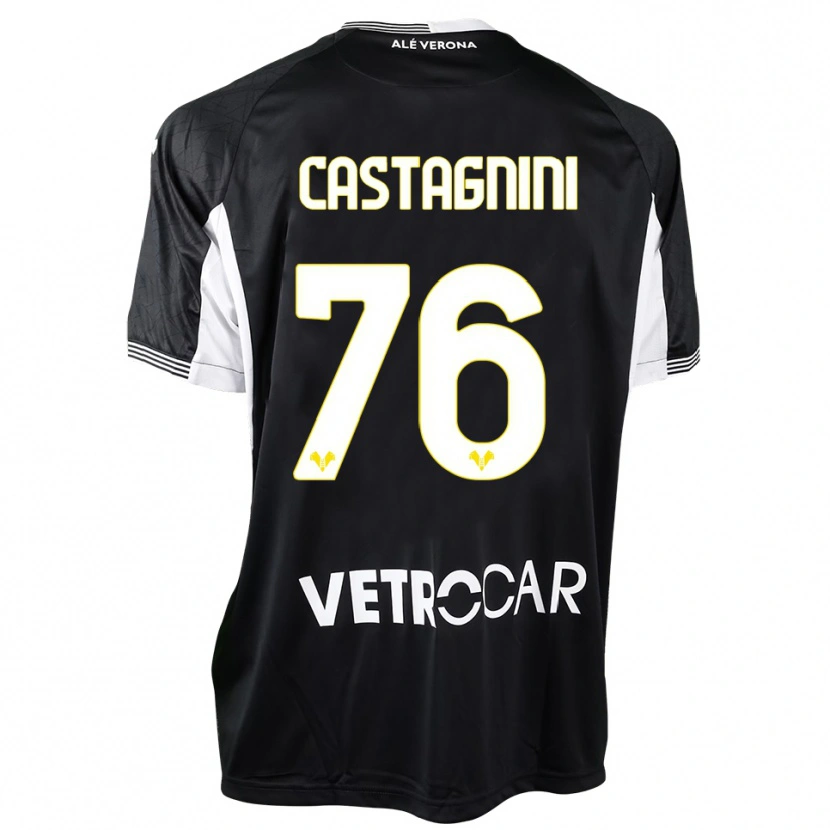 Danxen Mulher Mirko Castagnini #76 Preto Branco Camisola Guarda-Redes 2025/26 Camisa Brasil