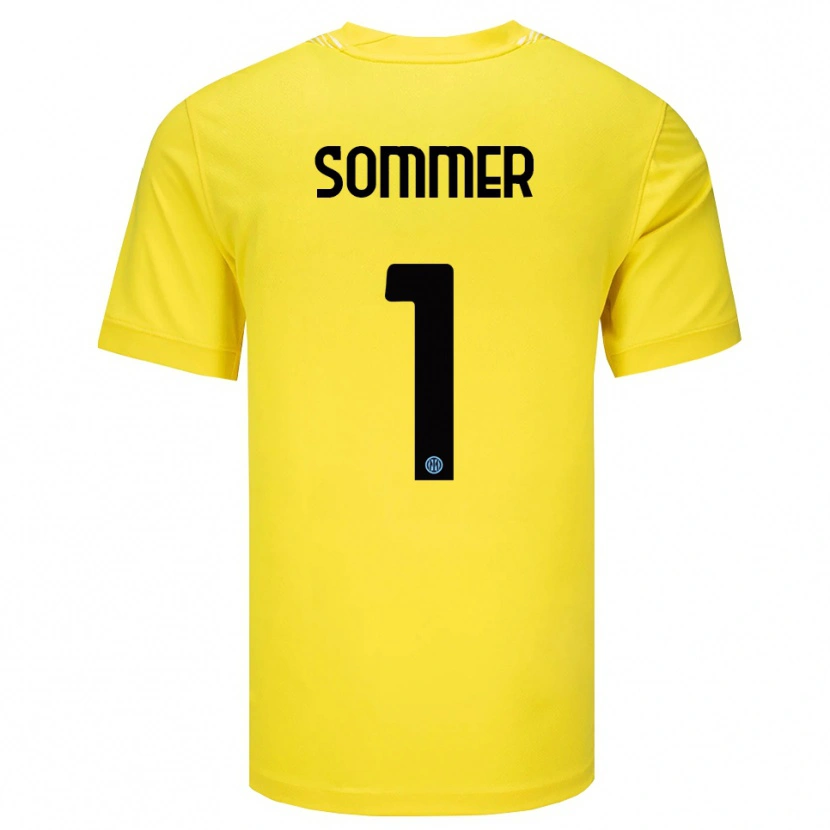 Danxen Mulher Yann Sommer #1 Amarelo Claro Preto Camisola Guarda-Redes 2025/26 Camisa Brasil
