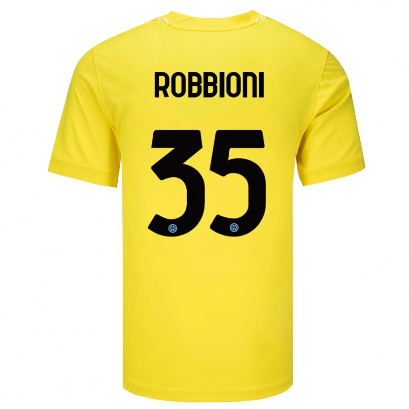 Danxen Mulher Matilde Robbioni #35 Amarelo Claro Preto Camisola Guarda-Redes 2025/26 Camisa Brasil