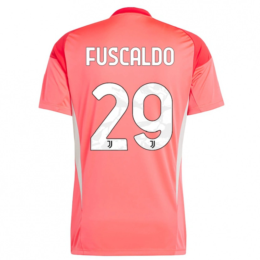 Danxen Mulher Matteo Fuscaldo #29 Laranja Vermelho Camisola Guarda-Redes 2025/26 Camisa Brasil