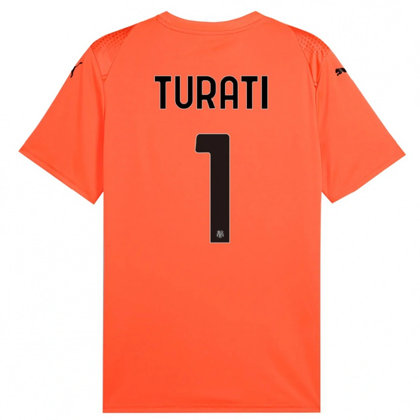 Danxen Mulher Stefano Turati #1 Preto Laranja Camisola Guarda-Redes 2025/26 Camisa Brasil