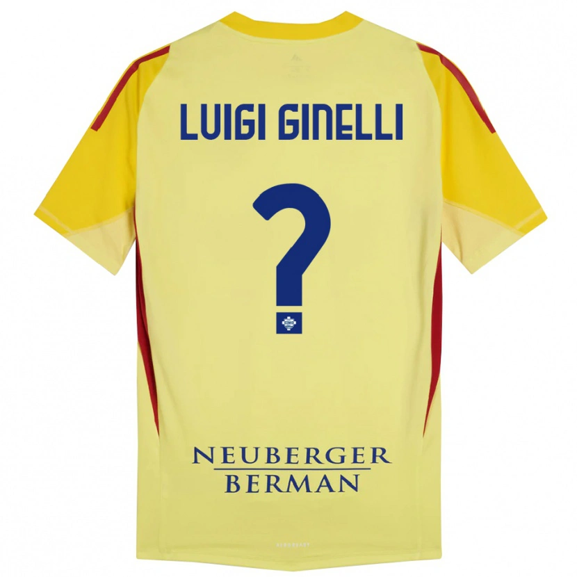 Danxen Mulher Lorenzo Luigi Ginelli #0 Amarelo Claro Preto Camisola Guarda-Redes 2025/26 Camisa Brasil