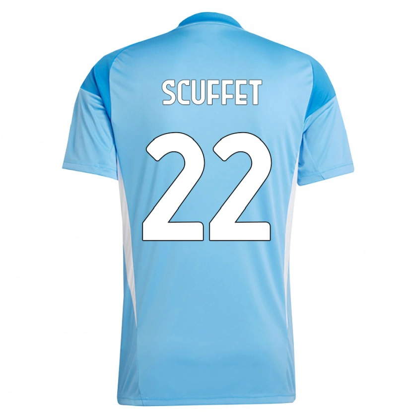 Danxen Mulher Simone Scuffet #22 Branco Azul Céu Camisola Guarda-Redes 2025/26 Camisa Brasil