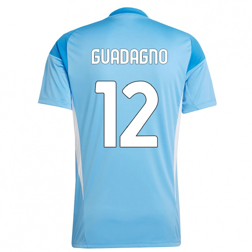 Danxen Mulher Johan Guadagno #12 Branco Azul Céu Camisola Guarda-Redes 2025/26 Camisa Brasil