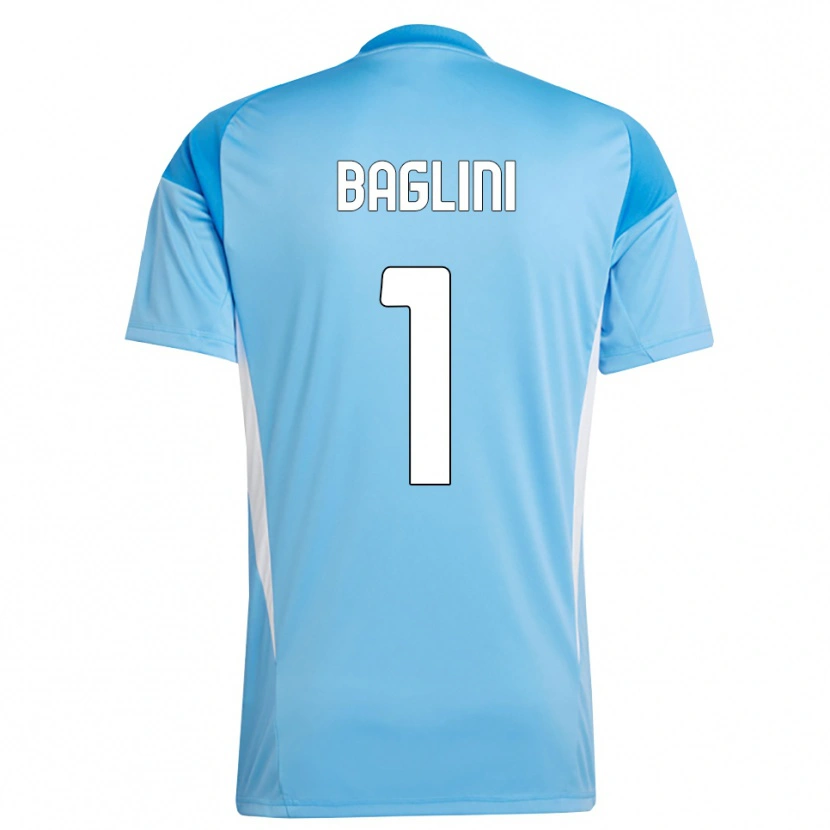 Danxen Mulher Giacomo Baglini #1 Branco Azul Céu Camisola Guarda-Redes 2025/26 Camisa Brasil