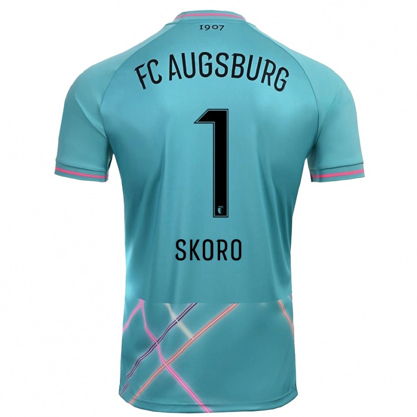 Danxen Mulher Luka Skoro #1 Verde Mar Claro Camisola Guarda-Redes 2025/26 Camisa Brasil
