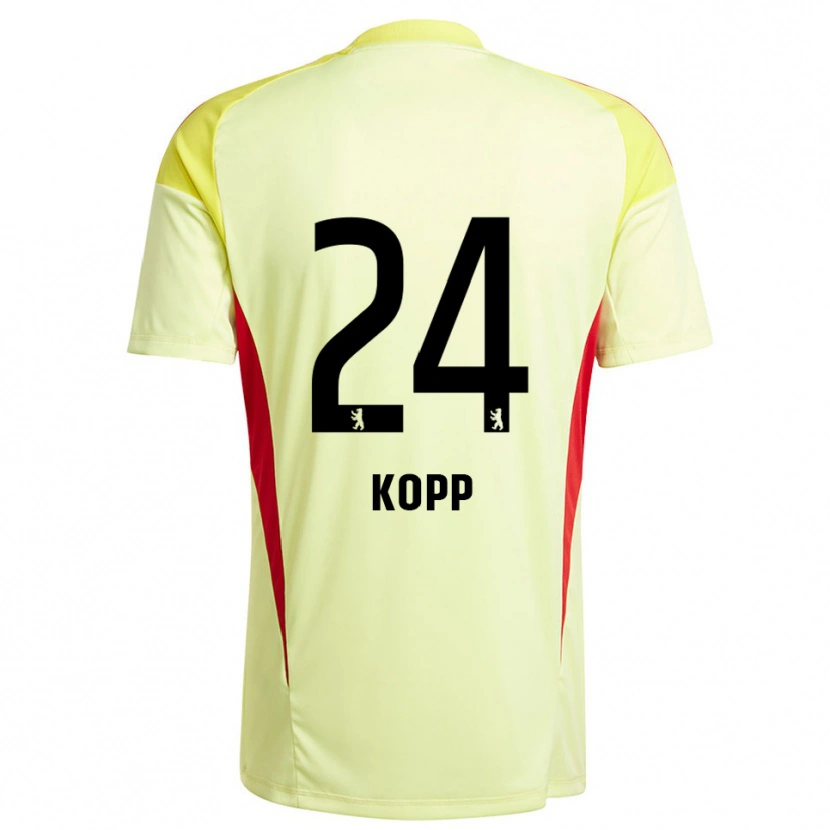 Danxen Mulher Marvin Kopp #24 Amarelo Claro Preto Camisola Guarda-Redes 2025/26 Camisa Brasil
