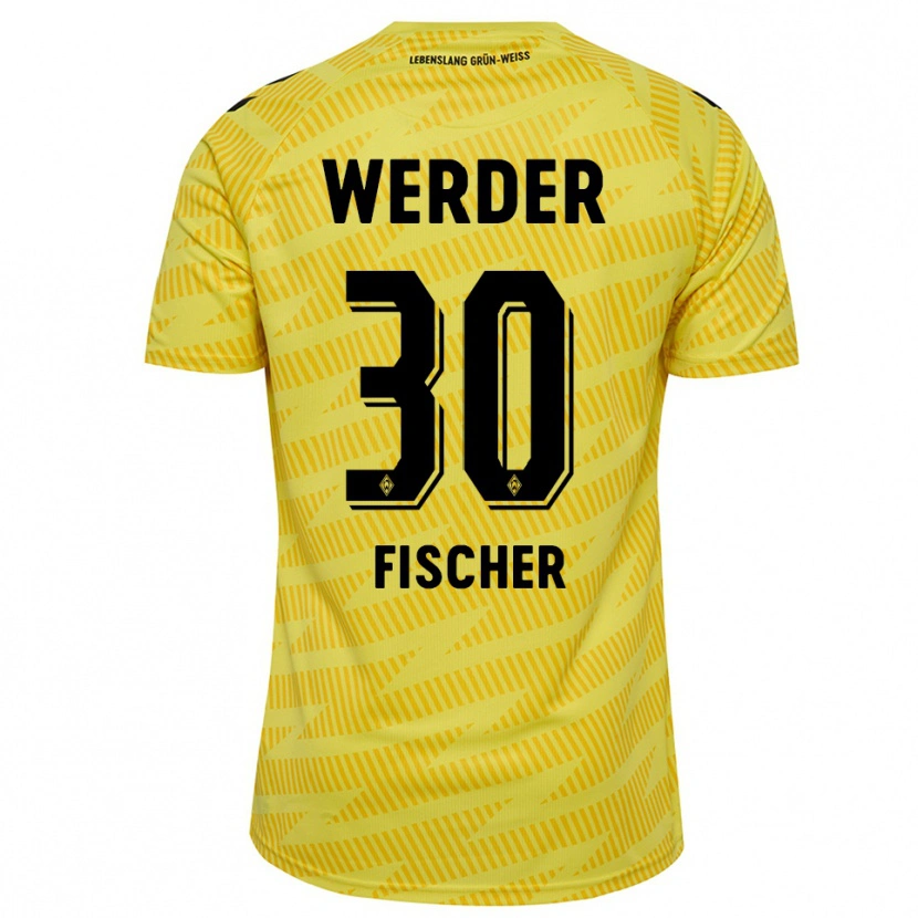 Danxen Mulher Vanessa Fischer #30 Preto Amarelo Camisola Guarda-Redes 2025/26 Camisa Brasil