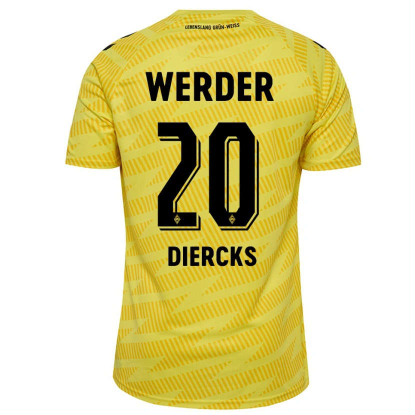 Danxen Mulher Lewis Diercks #20 Preto Amarelo Camisola Guarda-Redes 2025/26 Camisa Brasil