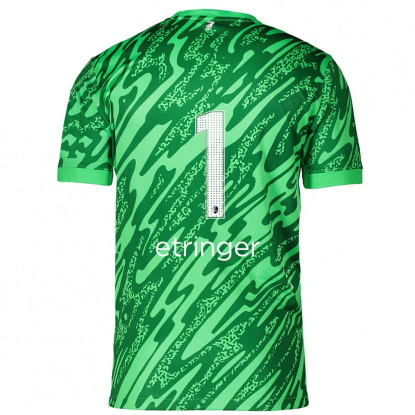 Danxen Mulher Elias Etringer #1 Branco Verde Camisola Guarda-Redes 2025/26 Camisa Brasil