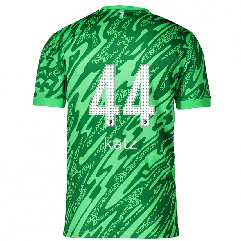 Danxen Mulher Kilian Katz #44 Branco Verde Camisola Guarda-Redes 2025/26 Camisa Brasil