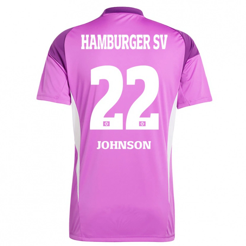 Danxen Mulher Emmanuel Johnson #22 Roxo Lilás Branco Camisola Guarda-Redes 2025/26 Camisa Brasil