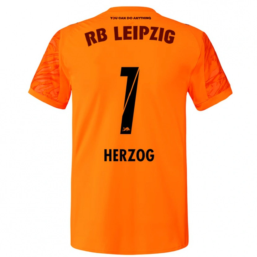 Danxen Mulher Elvira Herzog #1 Laranja Vermelho Camisola Guarda-Redes 2025/26 Camisa Brasil