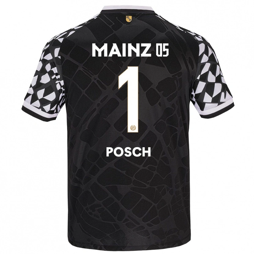Danxen Mulher Daniel Posch #1 Branco Preto Camisola Guarda-Redes 2025/26 Camisa Brasil