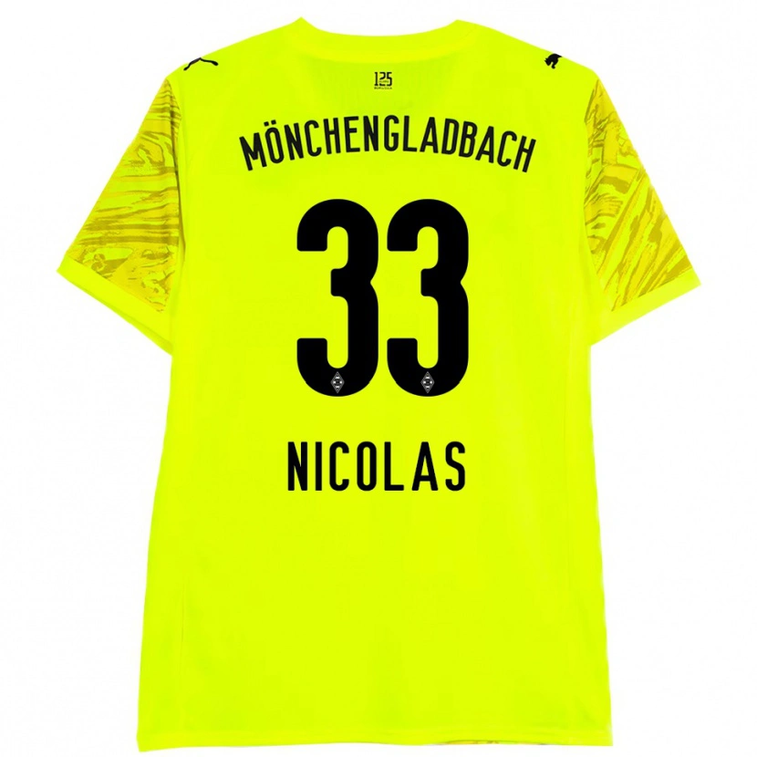 Danxen Mulher Moritz Nicolas #33 Preto Amarelo Camisola Guarda-Redes 2025/26 Camisa Brasil