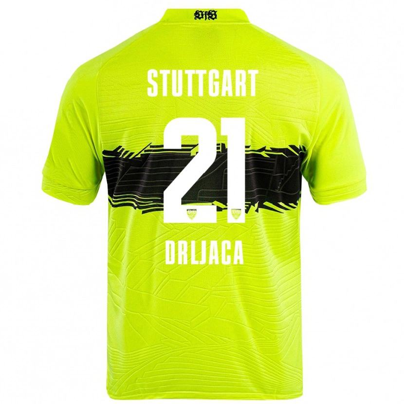 Danxen Mulher Stefan Drljaca #21 Preto Amarelo Verde Camisola Guarda-Redes 2025/26 Camisa Brasil