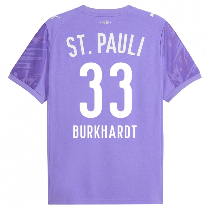Danxen Mulher Jannik Burkhardt #33 Preto Roxo Médio Camisola Guarda-Redes 2025/26 Camisa Brasil