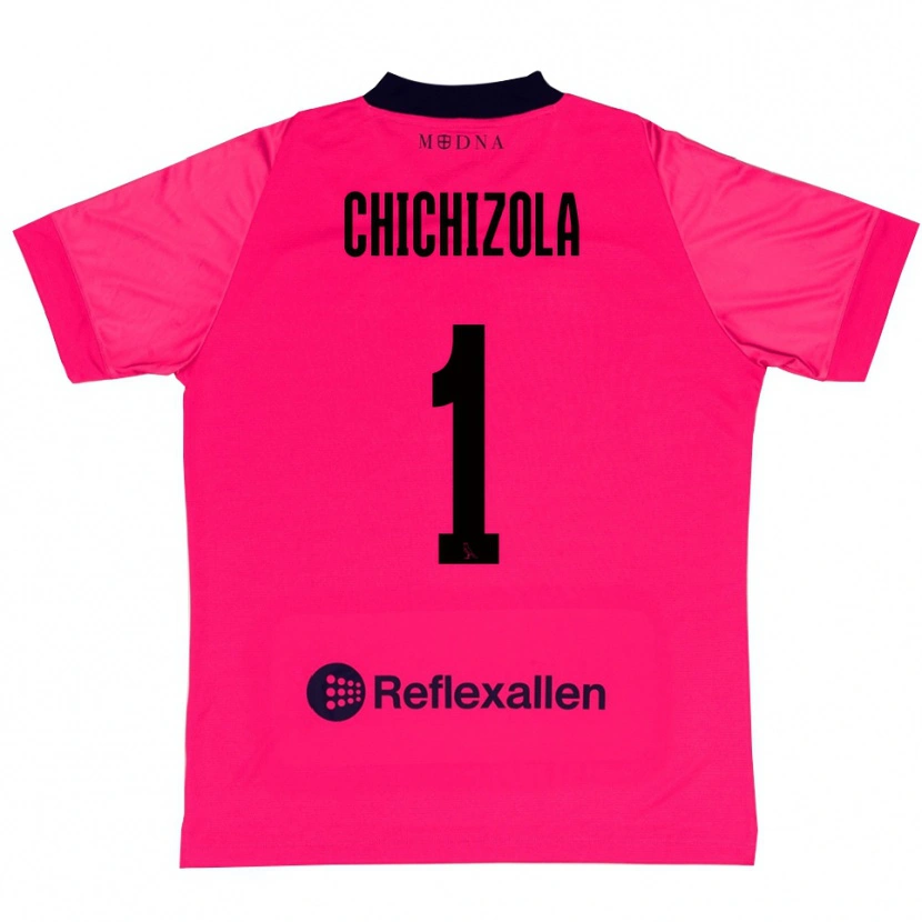 Danxen Mulher Leandro Chichizola #1 Rosa Profundo Preto Camisola Guarda-Redes 2025/26 Camisa Brasil