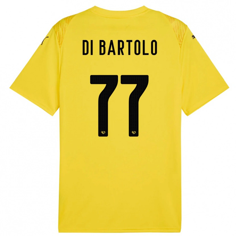 Danxen Mulher Francesco Di Bartolo #77 Amarelo Preto Camisola Guarda-Redes 2025/26 Camisa Brasil