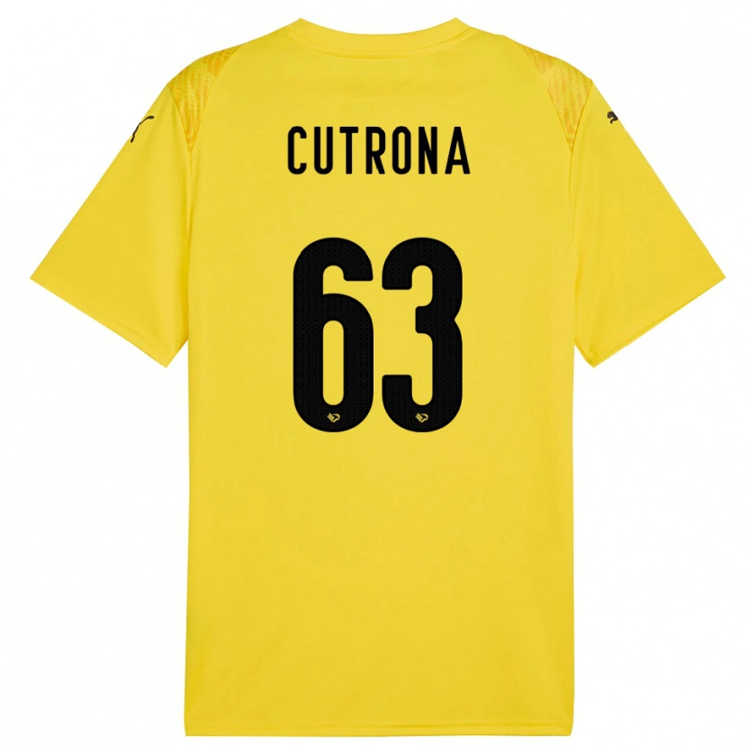 Danxen Mulher Francesco Cutrona #63 Amarelo Preto Camisola Guarda-Redes 2025/26 Camisa Brasil