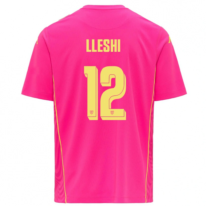 Danxen Mulher Leonardo Lleshi #12 Rosa Profundo Amarelo Camisola Guarda-Redes 2025/26 Camisa Brasil