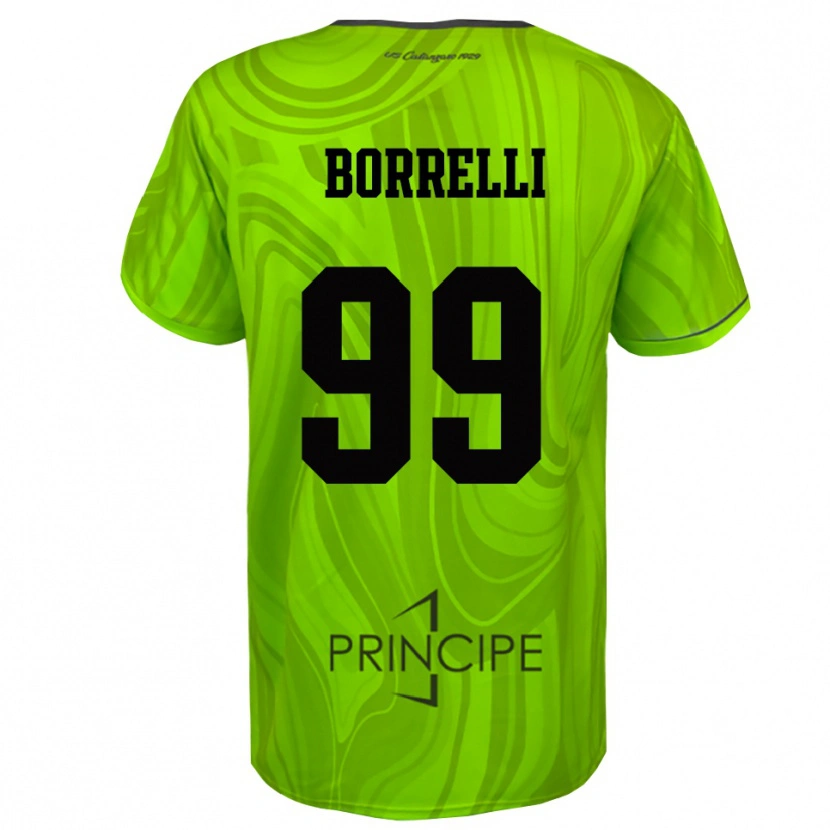 Danxen Mulher Edoardo Borrelli #99 Preto Verde Amarelo Camisola Guarda-Redes 2025/26 Camisa Brasil