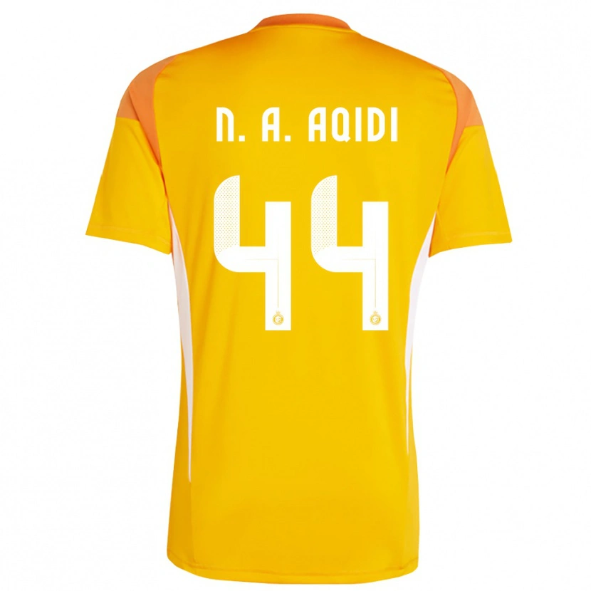 Danxen Mulher Nawaf Al-Aqidi #44 Branco Laranja Amarelo Camisola Guarda-Redes 2025/26 Camisa Brasil