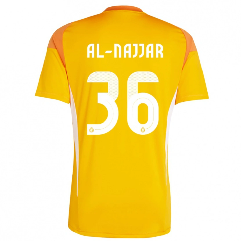 Danxen Mulher Raghed Al-Najjar #36 Branco Laranja Amarelo Camisola Guarda-Redes 2025/26 Camisa Brasil