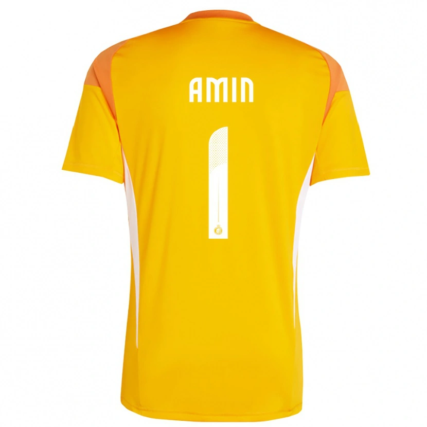 Danxen Mulher Amin Al-Bukhari #1 Branco Laranja Amarelo Camisola Guarda-Redes 2025/26 Camisa Brasil