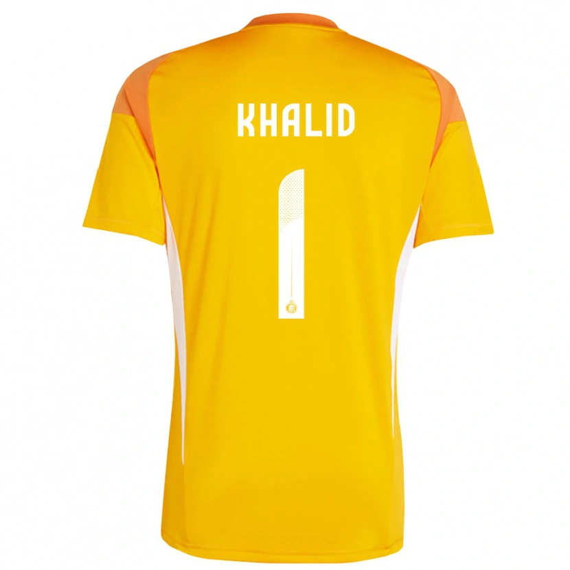 Danxen Mulher Sara Khalid #1 Branco Laranja Amarelo Camisola Guarda-Redes 2025/26 Camisa Brasil