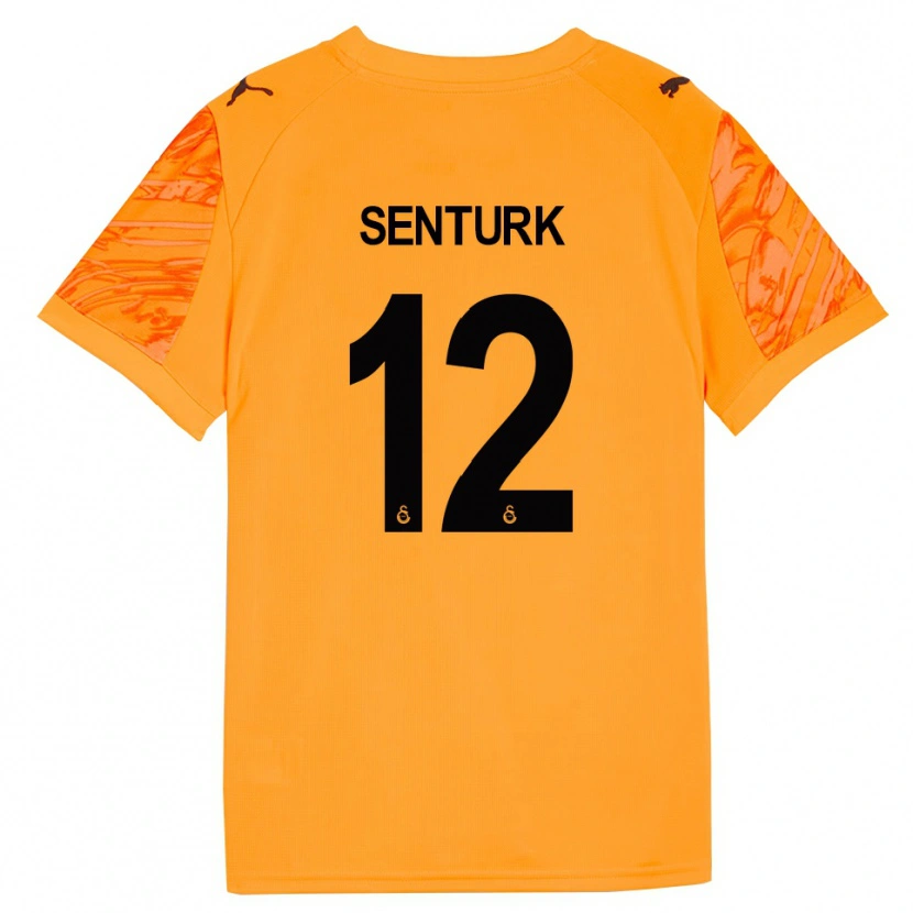 Danxen Mulher Haktan Şentürk #12 Preto Laranja Escuro Camisola Guarda-Redes 2025/26 Camisa Brasil