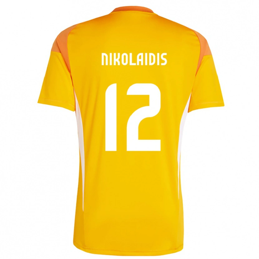 Danxen Mulher Georgios Nikolaidis #12 Laranja Branco Camisola Guarda-Redes 2025/26 Camisa Brasil