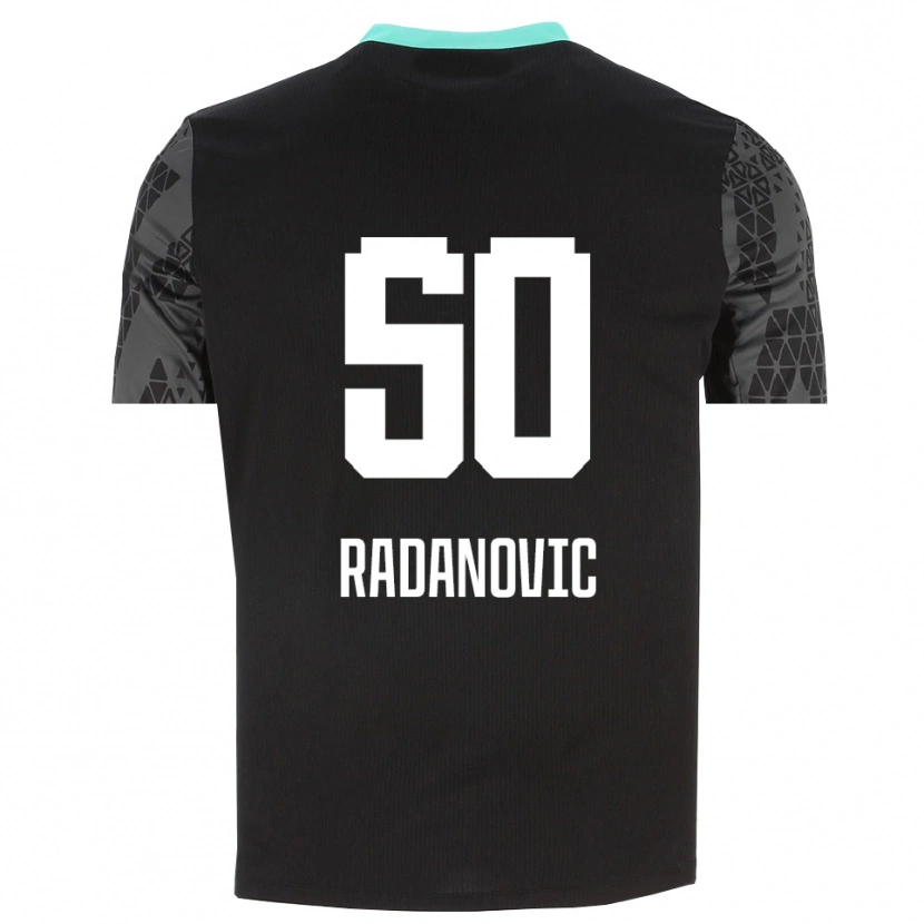 Danxen Mulher Savo Radanovic #50 Preto Cinza Escuro Camisola Guarda-Redes 2025/26 Camisa Brasil