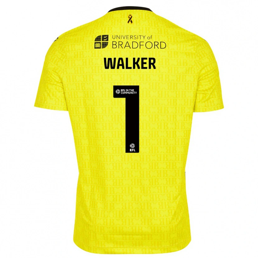 Danxen Mulher Sam Walker #1 Preto Amarelo Camisola Guarda-Redes 2025/26 Camisa Brasil