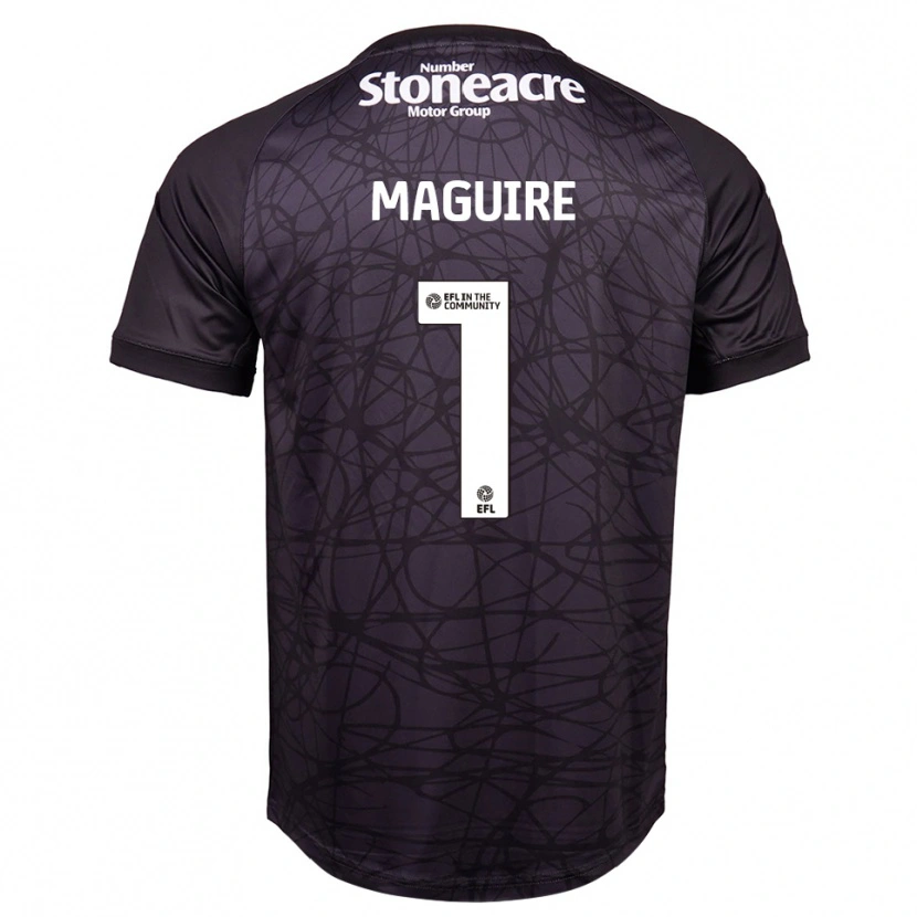Danxen Mulher Imogen Maguire #1 Preto Branco Camisola Guarda-Redes 2025/26 Camisa Brasil