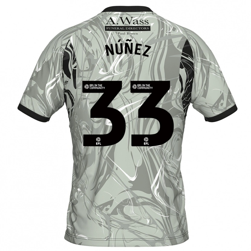 Danxen Mulher Anthony Núñez #33 Preto Cinza Claro Camisola Guarda-Redes 2025/26 Camisa Brasil