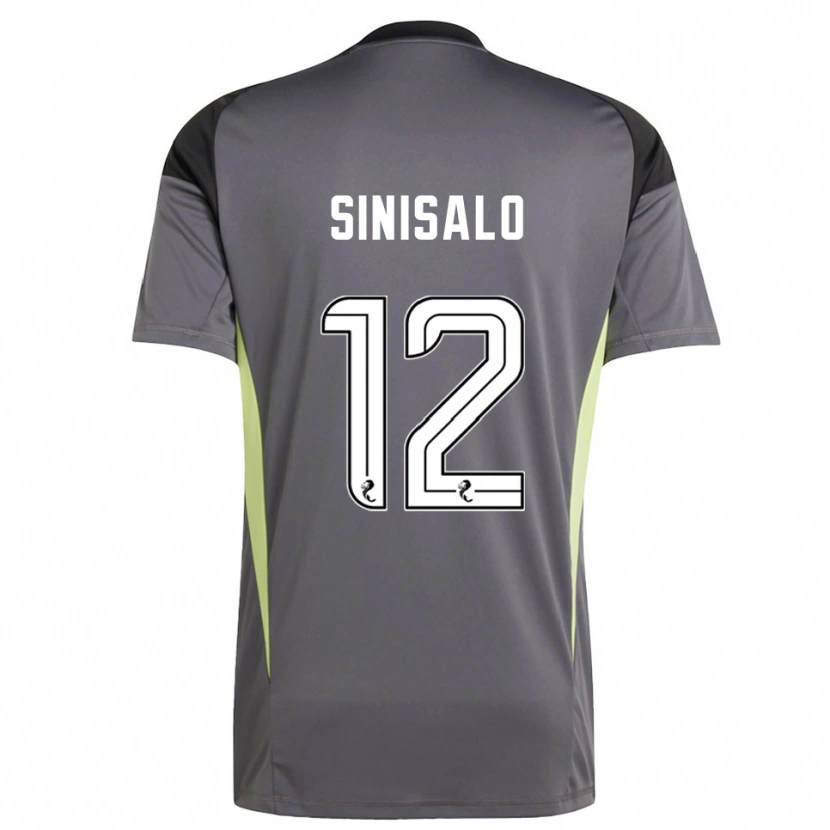 Danxen Mulher Viljami Sinisalo #12 Branco Cinza Camisola Guarda-Redes 2025/26 Camisa Brasil