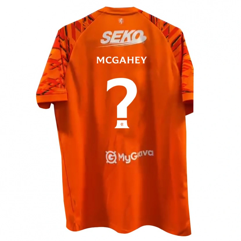 Danxen Mulher Lewis McGahey #0 Branco Laranja Camisola Guarda-Redes 2025/26 Camisa Brasil