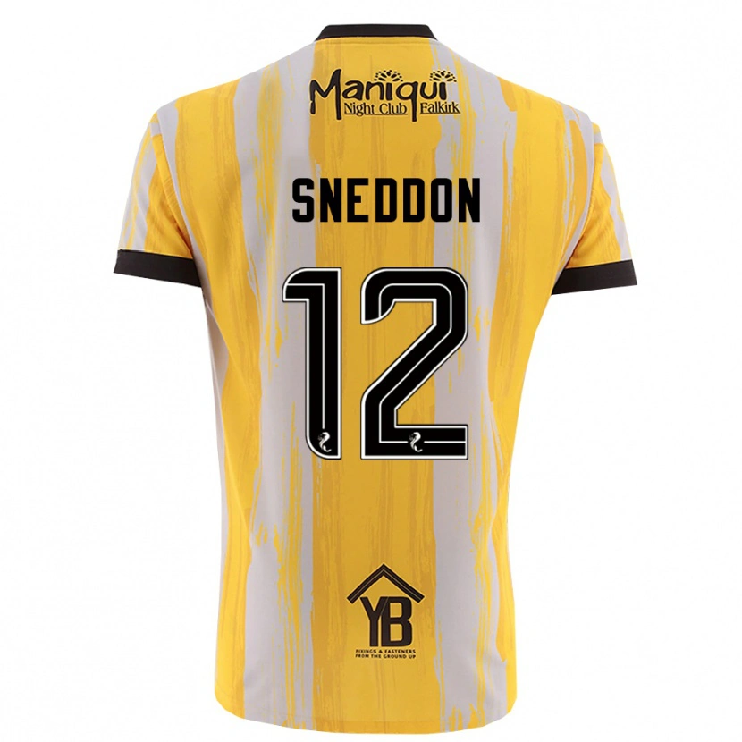Danxen Mulher Jamie Sneddon #12 Preto Amarelo Camisola Guarda-Redes 2025/26 Camisa Brasil