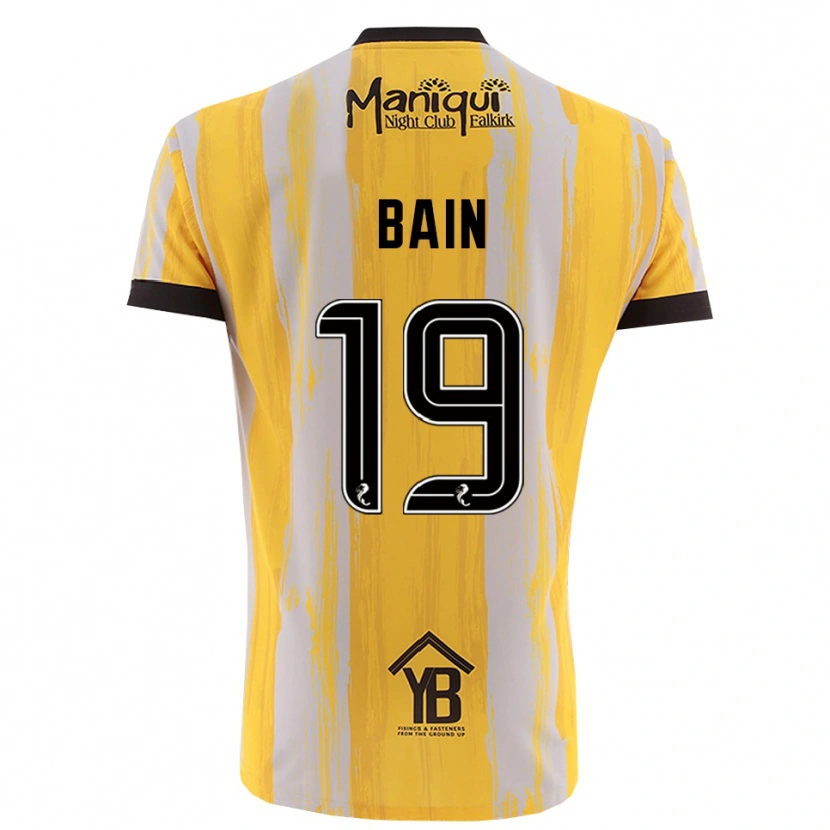 Danxen Mulher Scott Bain #19 Preto Amarelo Camisola Guarda-Redes 2025/26 Camisa Brasil