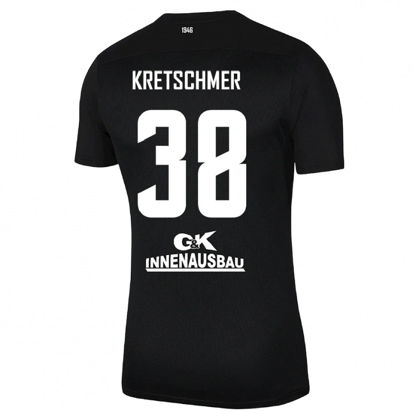 Danxen Mulher Theo Kretschmer #38 Preto Branco Camisola Guarda-Redes 2025/26 Camisa Brasil