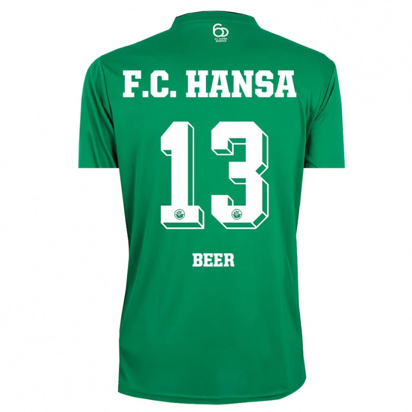 Danxen Mulher Darian Beer #13 Verde Escuro Branco Camisola Guarda-Redes 2025/26 Camisa Brasil
