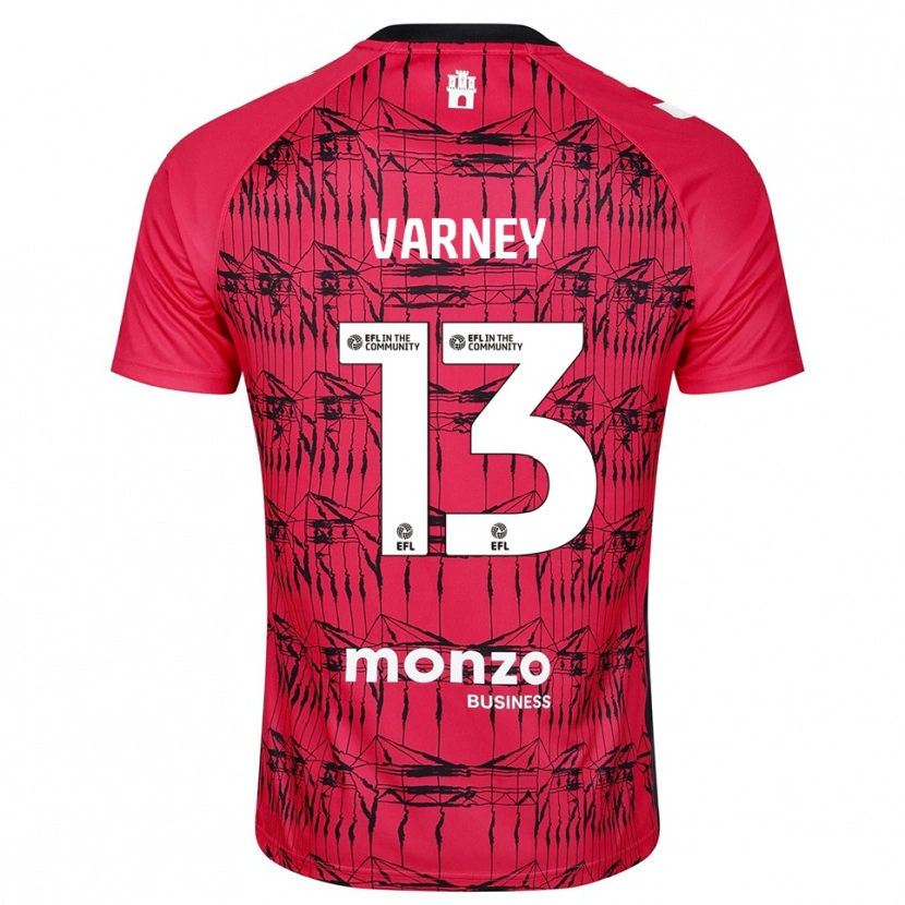 Danxen Mulher Oscar Varney #13 Branco Vermelho Camisola Guarda-Redes 2025/26 Camisa Brasil
