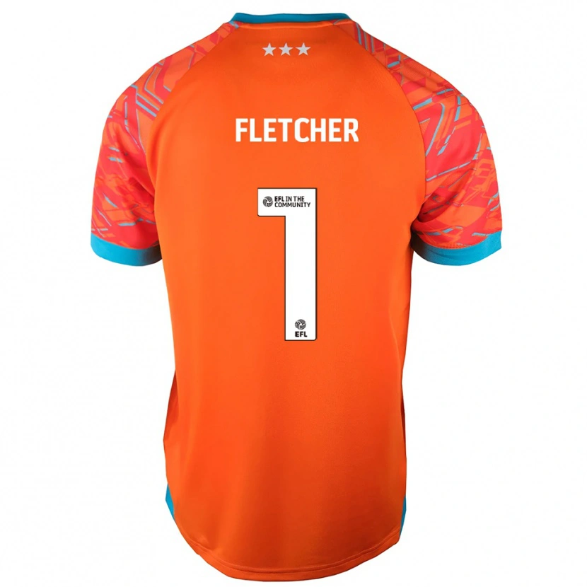 Danxen Mulher William Fletcher #1 Branco Laranja Camisola Guarda-Redes 2025/26 Camisa Brasil