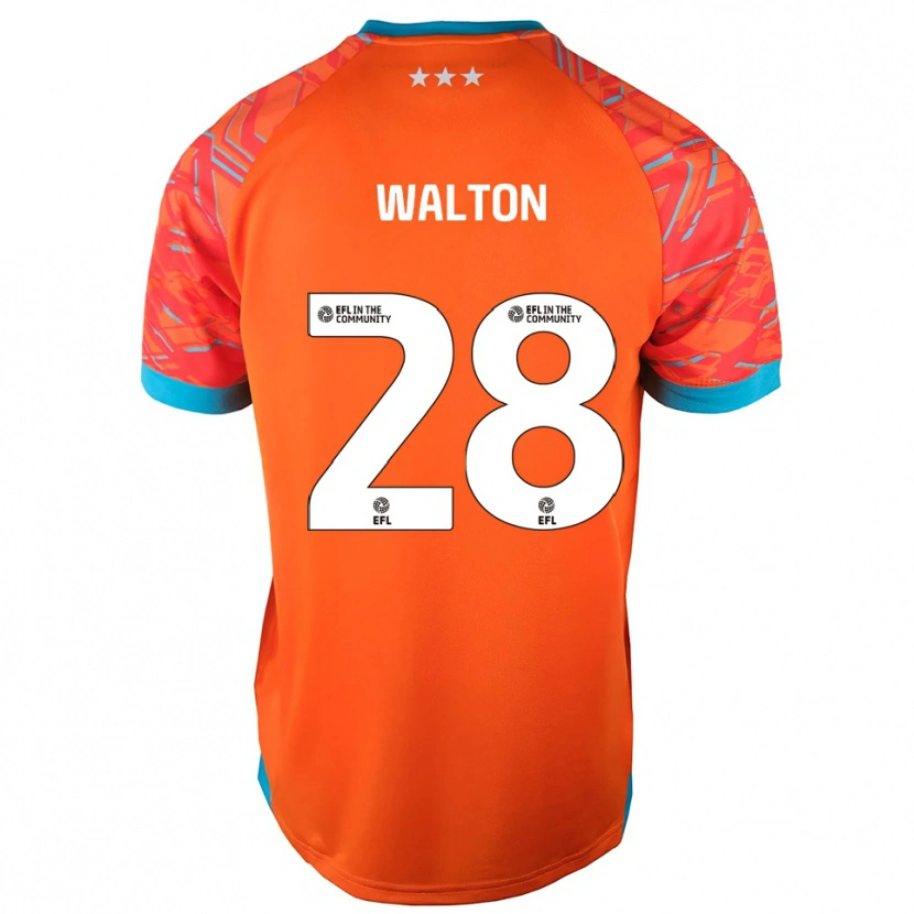 Danxen Mulher Christian Walton #28 Branco Laranja Camisola Guarda-Redes 2025/26 Camisa Brasil
