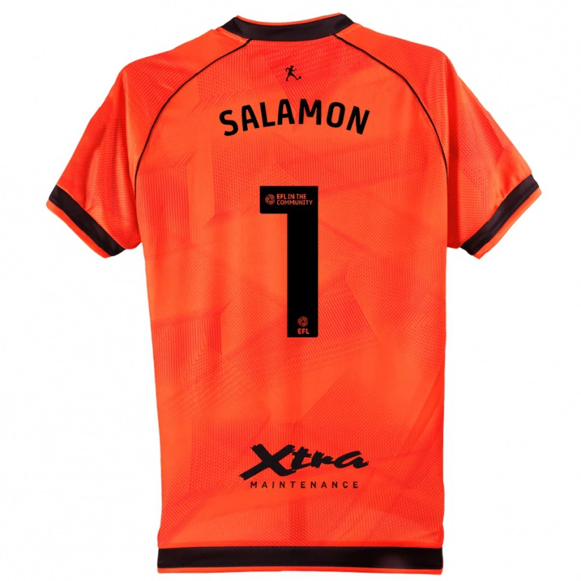 Danxen Mulher Matteo Salamon #1 Preto Laranja Camisola Guarda-Redes 2025/26 Camisa Brasil